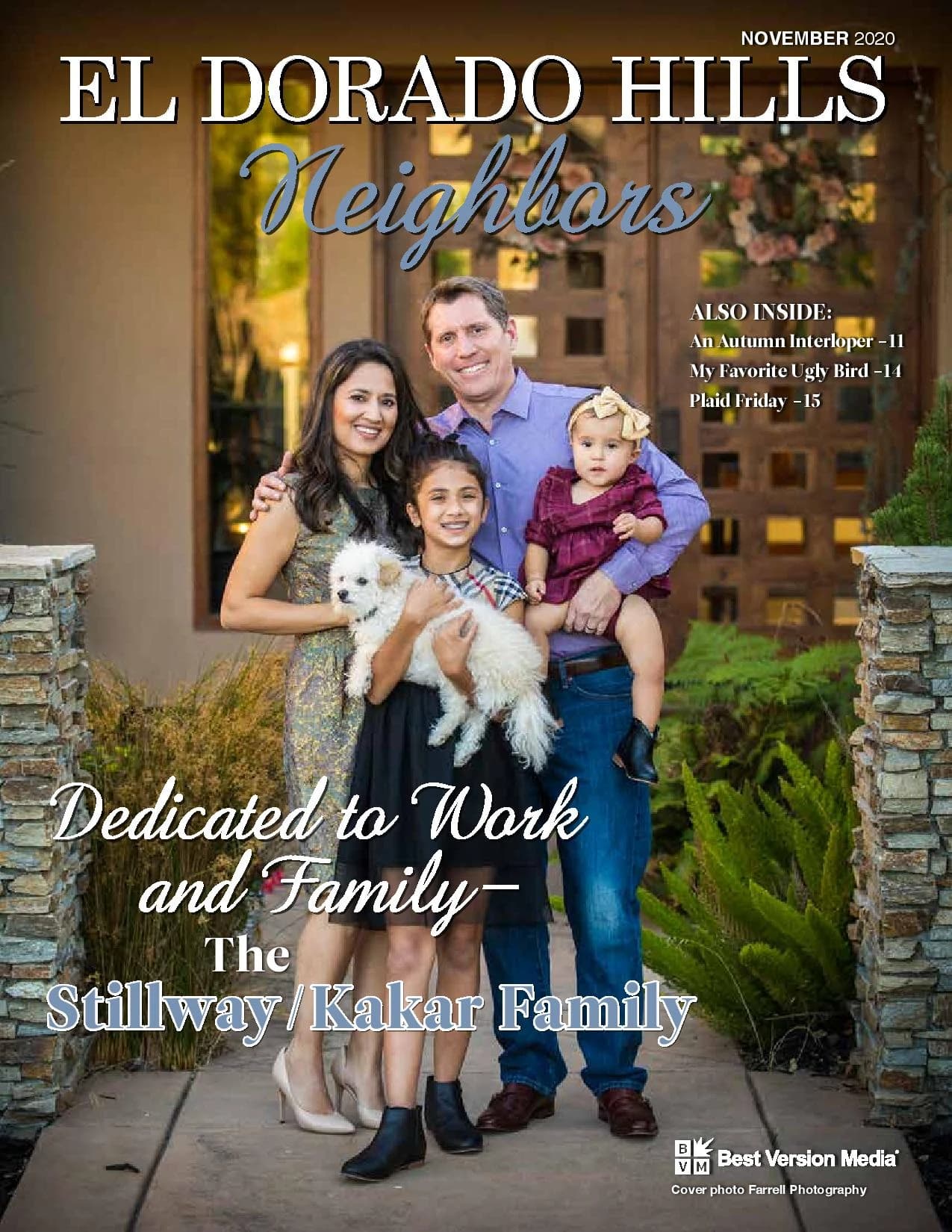 November 2020 cover of El Dorado Hills Neighbors magazine